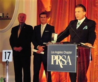 Frank Mottek accepting 2013 Prism Outstanding News Professional Award at PRSA-LA Awards Dinner.JPG